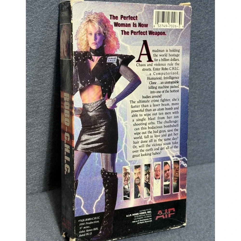 Robo‎ Chic VHS Movie 1990 Sci Fi Action SciFi Horror Kathy Shower Full Length
